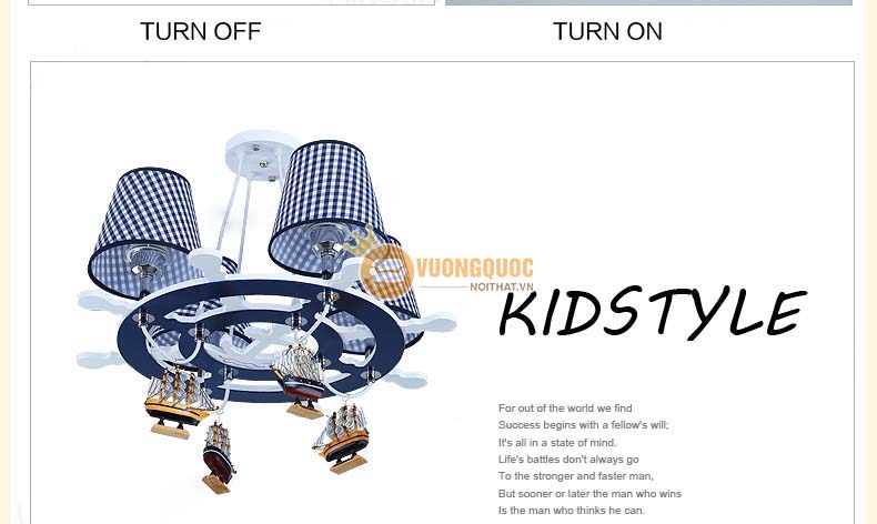 Đèn chùm trẻ em nghệ thuật UHS131-8